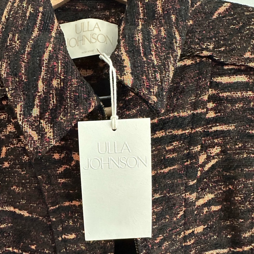 ULLA JOHNSON Adoni Jacket in Onyx, medium, LIKE NEW - Picture 8 of 10